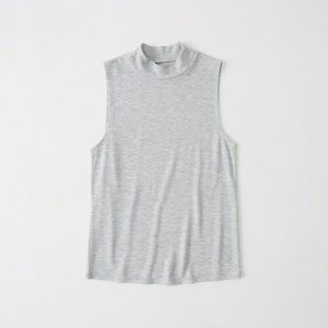 Grey Mockneck Tank